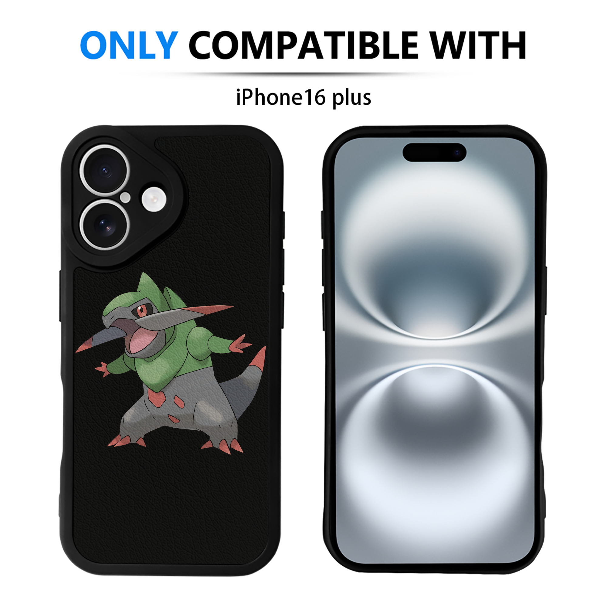（画像用） ポケットモンスター Pokémon 【iPhone 16シリーズ対応】シリコンスマホケース（レザー調） 材質：シリコン